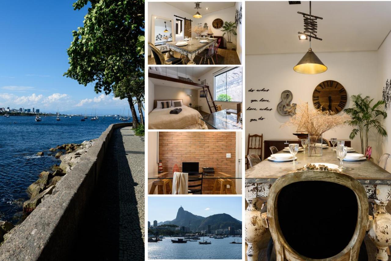 2 Quartos Na Urca Com Vista Para Baia De Guanabara A 700M Pao De Acucar Com Cozinha Completa E Wi-Fi - Bares, Restaurantes E Comercio Local A Poucos Metros Ріо-де-Жанейро Екстер'єр фото