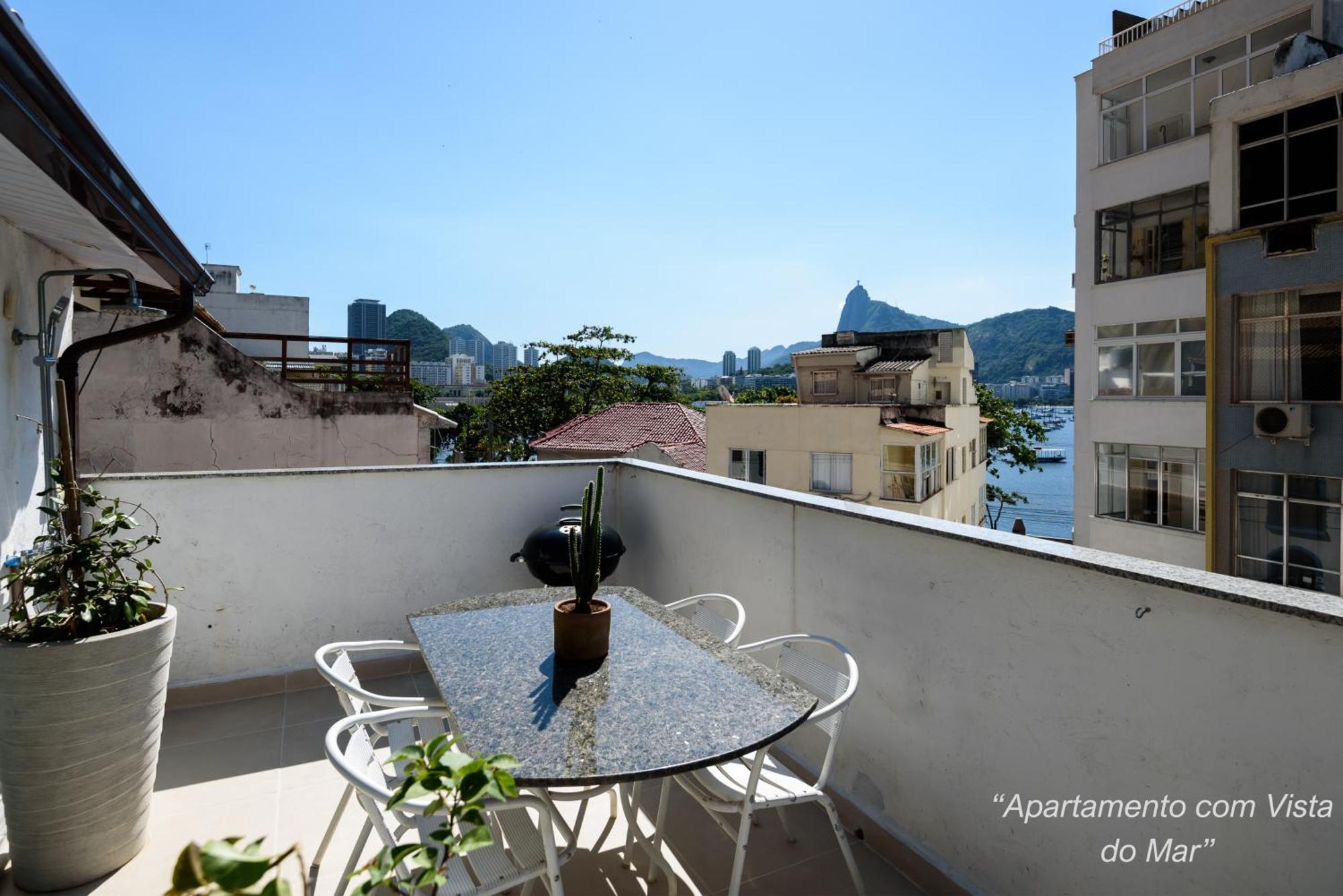 2 Quartos Na Urca Com Vista Para Baia De Guanabara A 700M Pao De Acucar Com Cozinha Completa E Wi-Fi - Bares, Restaurantes E Comercio Local A Poucos Metros Ріо-де-Жанейро Екстер'єр фото