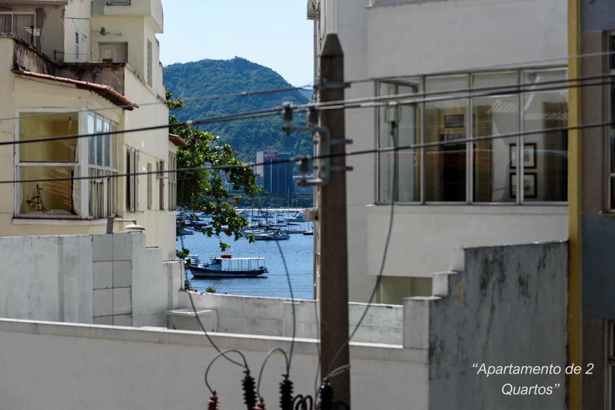 2 Quartos Na Urca Com Vista Para Baia De Guanabara A 700M Pao De Acucar Com Cozinha Completa E Wi-Fi - Bares, Restaurantes E Comercio Local A Poucos Metros Ріо-де-Жанейро Екстер'єр фото